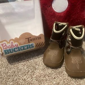 Twister Baby Buckers cowboy boots size 1